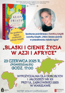 Spotkanie podróżnicze z Hanką Saqib w Wypożyczalni nr 101