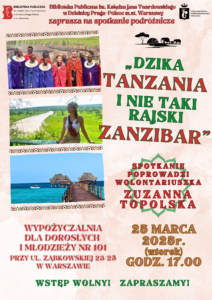 „Dzika Tanzania i nie taki rajski Zanzibar” – spotkanie podróżnicze